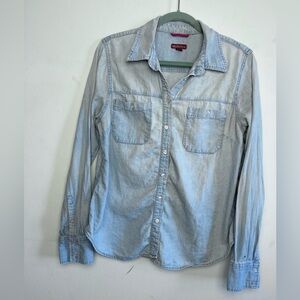 Merona Casual Light Blue Button Down Shirt